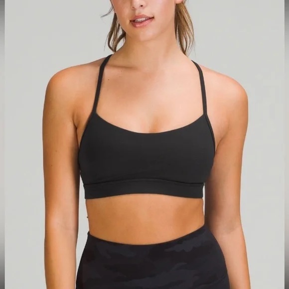 Lululemon Flow Y Bra Nulu Light Support, A–C Cup Multi / Acid Wash; Women’s Sz 6 - Picture 2 of 10